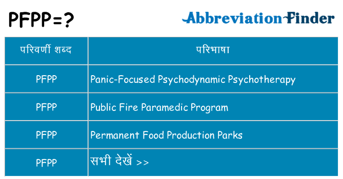 pfpp का क्या अर्थ है