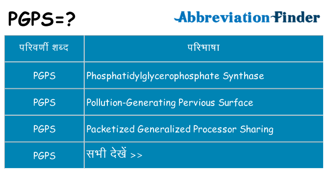 pgps का क्या अर्थ है