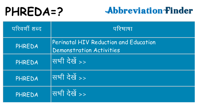 phreda का क्या अर्थ है