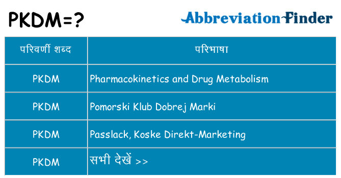 pkdm का क्या अर्थ है