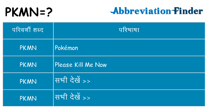 pkmn का क्या अर्थ है
