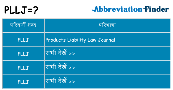 pllj का क्या अर्थ है
