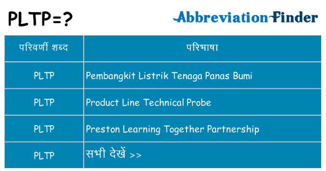 pltp का क्या अर्थ है
