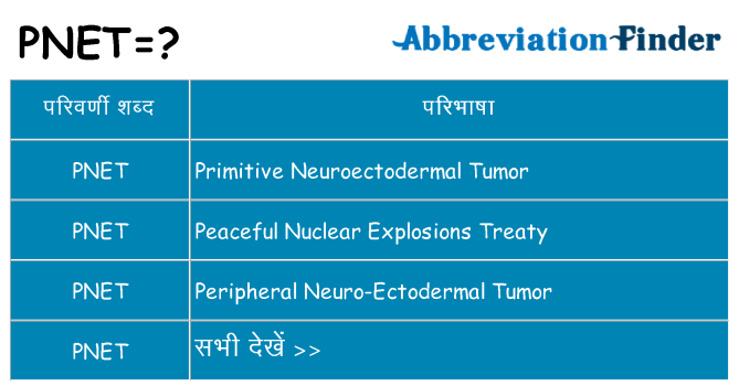 pnet का क्या अर्थ है