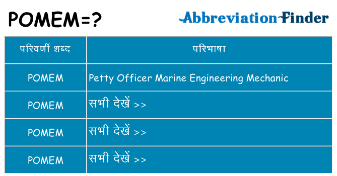 pomem का क्या अर्थ है