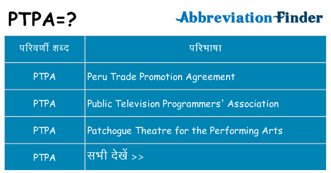 ptpa का क्या अर्थ है