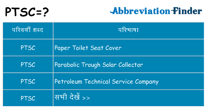 ptsc का क्या अर्थ है