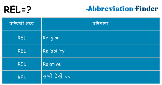 rel का क्या अर्थ है