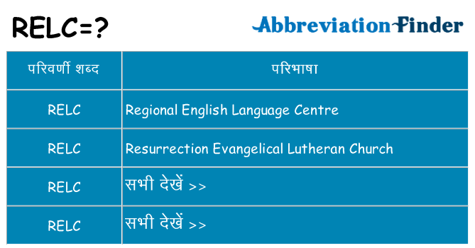 relc का क्या अर्थ है