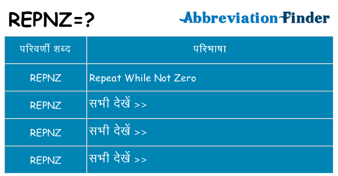 repnz का क्या अर्थ है