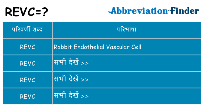 revc का क्या अर्थ है