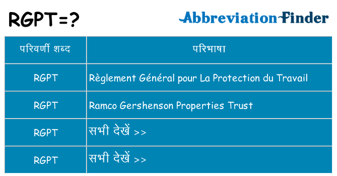 rgpt का क्या अर्थ है