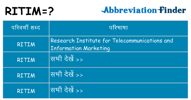 ritim का क्या अर्थ है