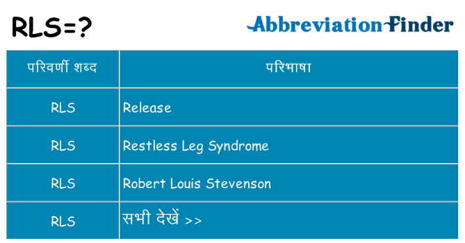 rls का क्या अर्थ है