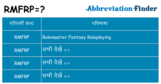 rmfrp का क्या अर्थ है