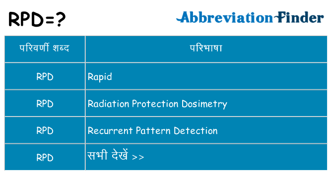 rpd का क्या अर्थ है