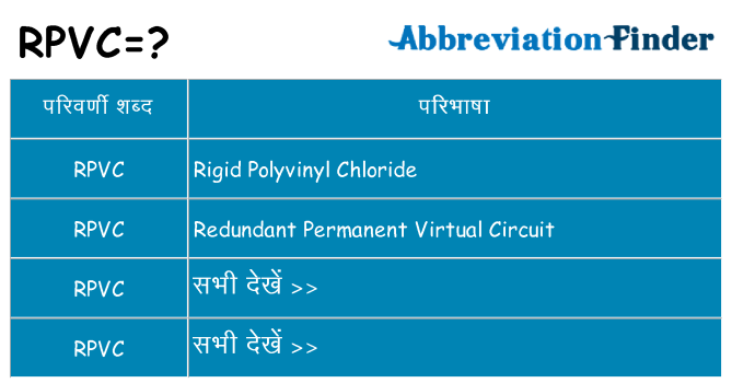 rpvc का क्या अर्थ है