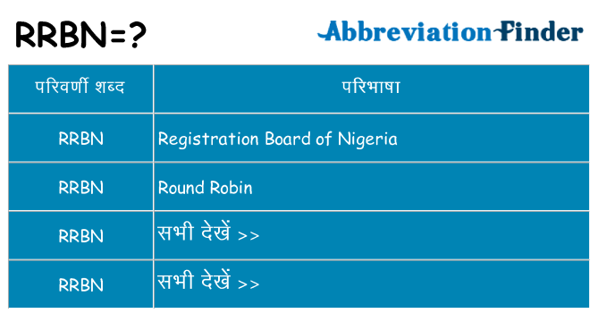 rrbn का क्या अर्थ है
