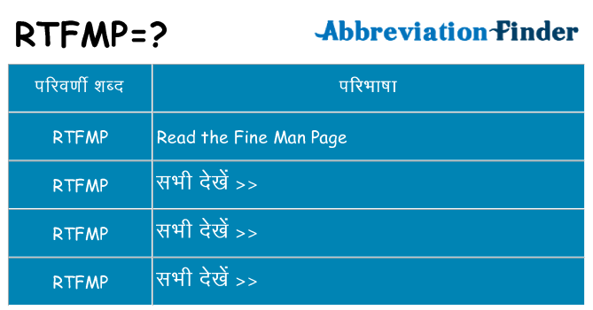 rtfmp का क्या अर्थ है