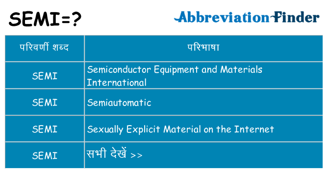 semi का क्या अर्थ है