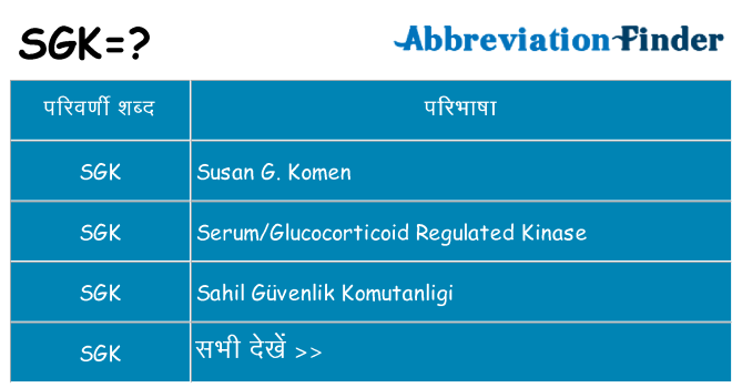 sgk का क्या अर्थ है