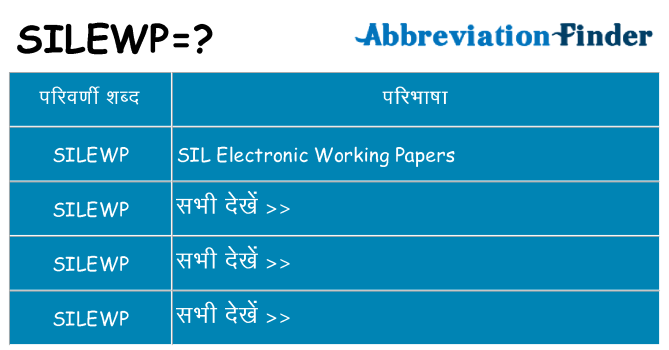 silewp का क्या अर्थ है