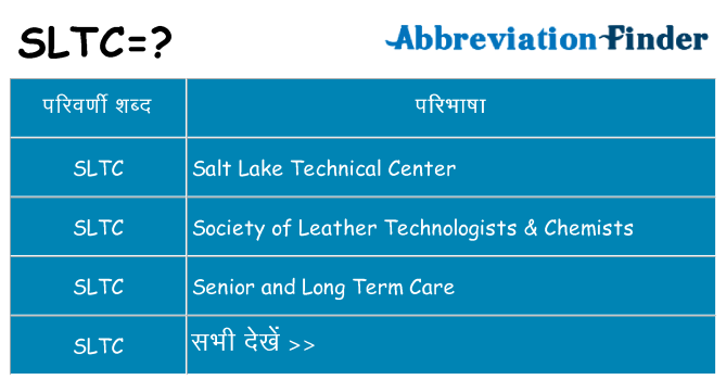 sltc का क्या अर्थ है