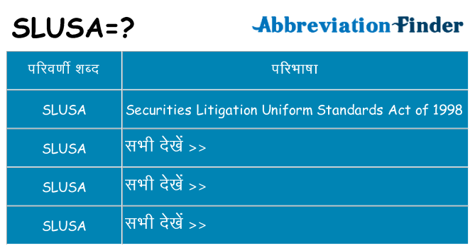 slusa का क्या अर्थ है