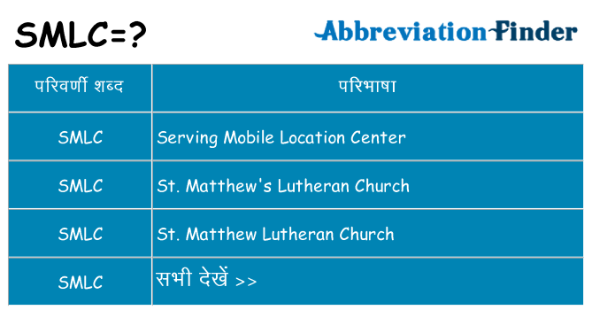 smlc का क्या अर्थ है