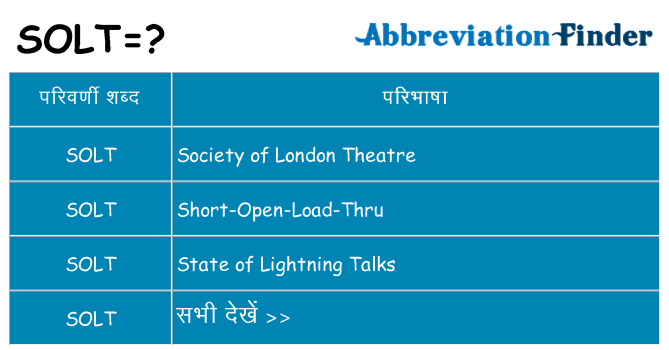 solt का क्या अर्थ है