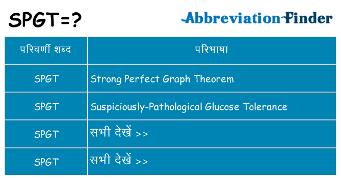 spgt का क्या अर्थ है