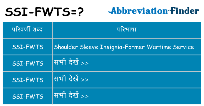 ssi-fwts का क्या अर्थ है