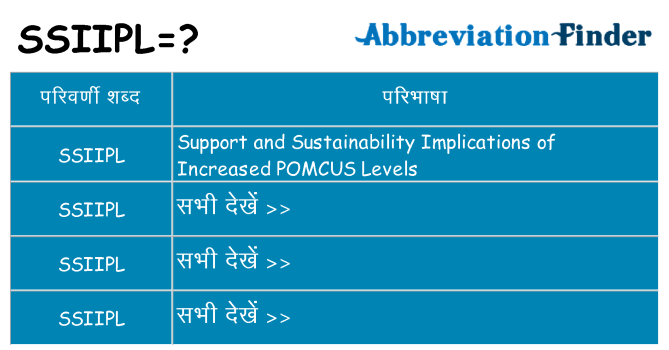 ssiipl का क्या अर्थ है