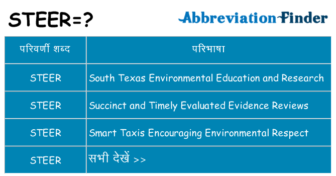 steer का क्या अर्थ है