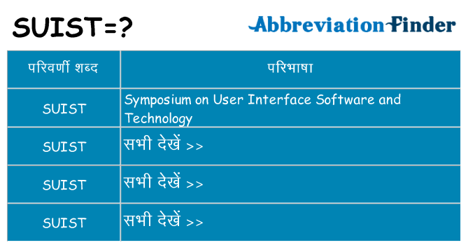 suist का क्या अर्थ है