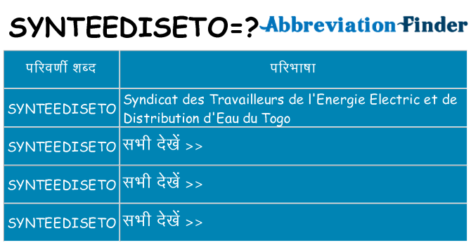 synteediseto का क्या अर्थ है