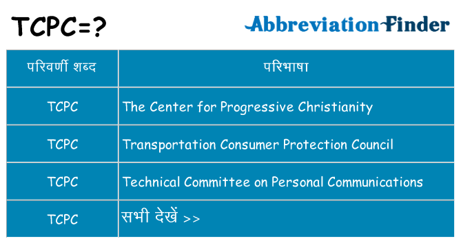 tcpc का क्या अर्थ है