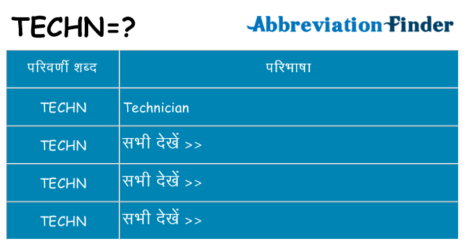 techn का क्या अर्थ है