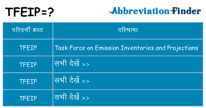 tfeip का क्या अर्थ है