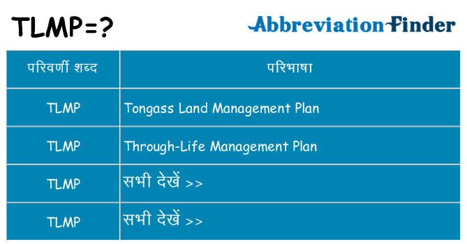 tlmp का क्या अर्थ है