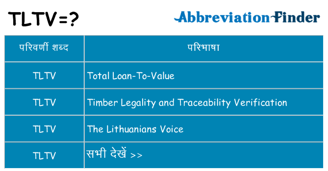 tltv का क्या अर्थ है