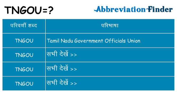 tngou का क्या अर्थ है
