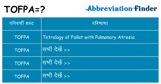 tofpa का क्या अर्थ है