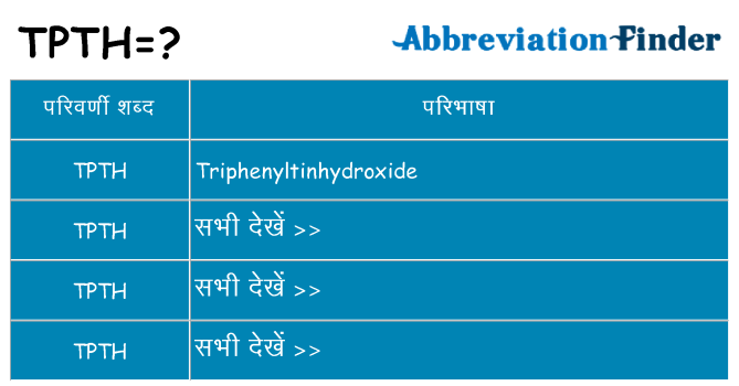 tpth का क्या अर्थ है