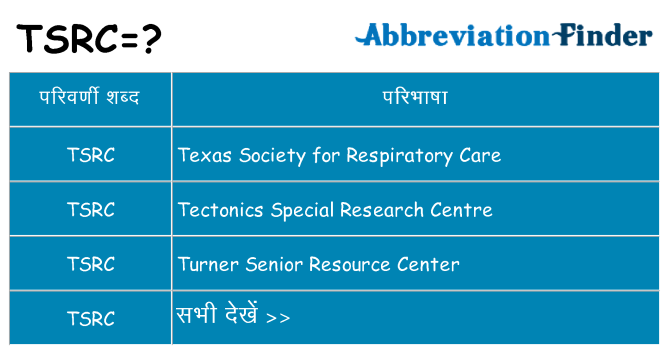 tsrc का क्या अर्थ है