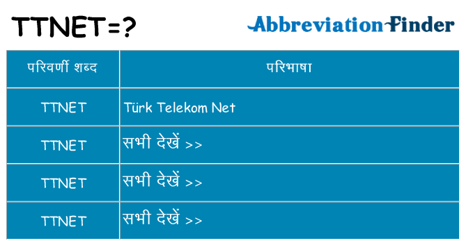 ttnet का क्या अर्थ है