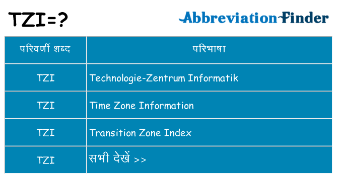 tzi का क्या अर्थ है
