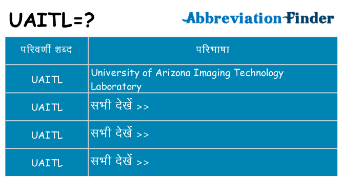 uaitl का क्या अर्थ है