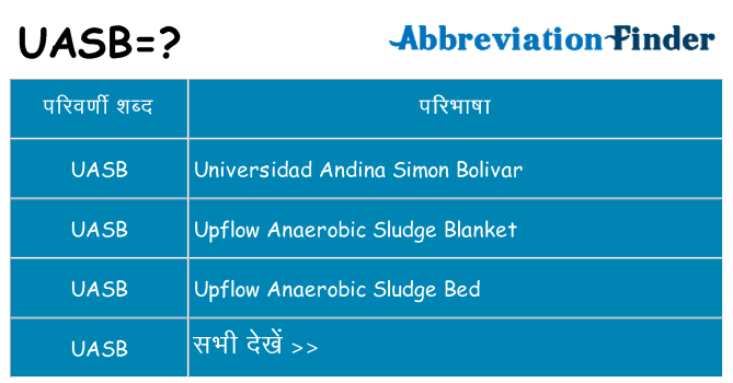 uasb का क्या अर्थ है