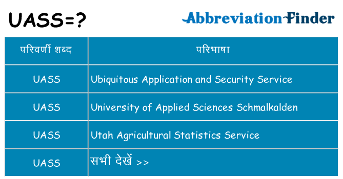 uass का क्या अर्थ है